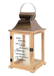 Memory Becomes Treasure Wooden Lantern from Pennycrest Floral in Archbold, OH