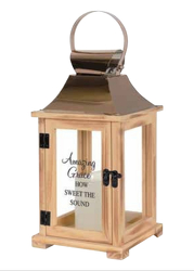 Amazing Grace Wooden Lantern from Pennycrest Floral in Archbold, OH
