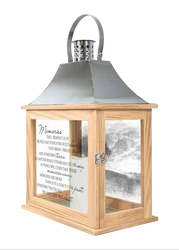 Large Memories Wooden Lantern from Pennycrest Floral in Archbold, OH