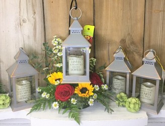 Grey Lantern With Stand  from Pennycrest Floral in Archbold, OH