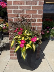Tall Square Patio Pot