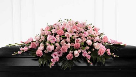 The FTD Sweetly Rest(tm) Casket Spray from Pennycrest Floral in Archbold, OH